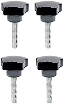 Завртки за палецот за прицврстување на копчињата за завртки за завртки starвездени копчиња M6 x 10mm бакелит пентагонална слива