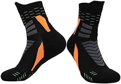 ПАИКСУН Машки Компресивни Чорапи За Мажи Памучни Атлетски Тренинзи За Трчање Големина 6-12 Без Шоу Ниски Исечени Чорапи На Екипажот На Глуждот