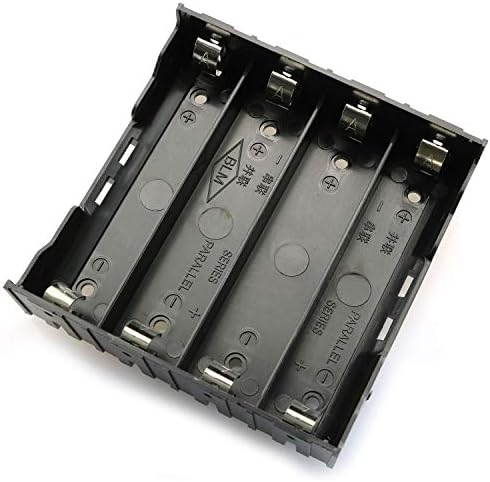 Рулинг 4-Пакет 18650 Држач За Батерии 4 Слотови x 3.7 V Кутија ЗА Складирање Батерии DIY Кутија За Клипови Со Игла