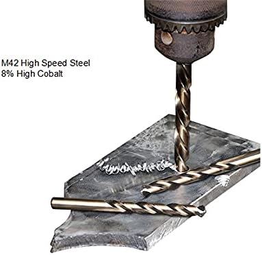 UXZDX M42 HSS-CO TWIST DRIPH BIT SET 8% висока кобалтска вежба малку цврстина 68-70 HRC за дупчење од метал од дрво од не'рѓосувачки челик