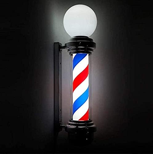 Лого на логото на салони Haoktsb, светло Барбер Пол, LED блескава светлина, светло за коса, бербер продавница, отворен знак, ротирачки