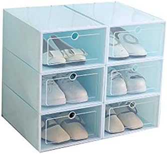 Водоотпорен кабинет за чевли на ZRSJ, 6 кутии за складирање на дебели чевли, транспарентни и издржливи кутии за складирање на чевли погодни за