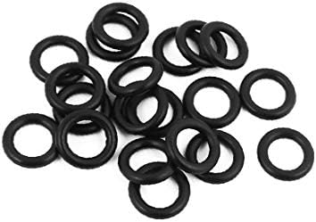 X-gree 20pcs 10mm x 1,9 mm гума о-прстени nbr отпорни на топлина запечатување прстен за запечатување црна боја (20 парчиња 10мм x 1,9мм