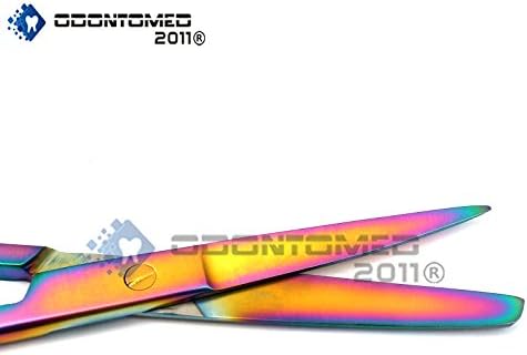 ODONTomed2011® Мулти титаниум боја Виножито Оперативно ножици Остри/тапи 5,5 директен ножици на бојата од не'рѓосувачки челик ОДМ