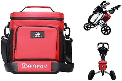 Кулер за голф Darwav, 12-можена изолирана мека ладилна торба, се вклопува во количката за притискање на голф
