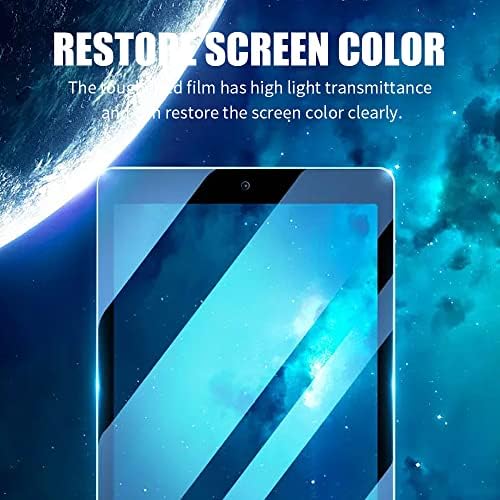 Zenrich iPad 10,2 инчи солиден случај Виолетова и 2 пакувања анти -сино светло калено стакло екран Птотектор
