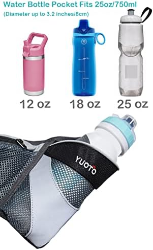 Пакет за половината Јуото со држач за шише со вода за трчање на појас за пешачење за пешачење за пешачење