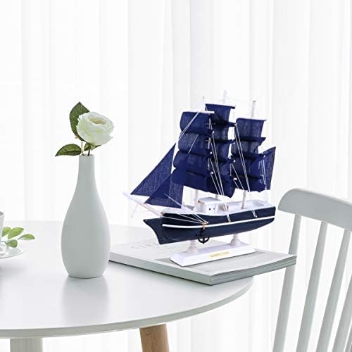 Sewacc едриличарски модел декор океан тема дрвена едриличарска брод модел наутички едриличарски украс роман едриличар занает