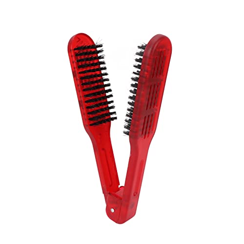 Четка за зацрвстување на косата, двојни четки чешел со висока температура отпорност на косата, четки за жени, маж чешел за коса за сушење на косата, исправена алатка