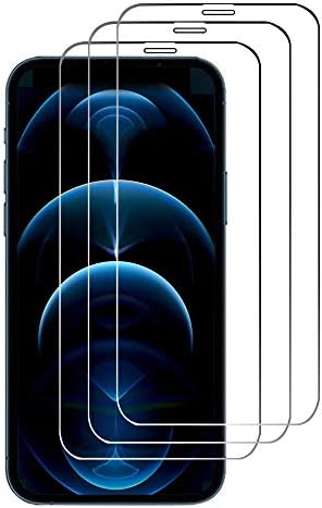Acediar Заштитник На Екран Со Калено Стакло за iPhone 12 Pro Max ® 6.7 3-Пакет Заштитник На Стаклен Екран Со Висока Дефиниција за iPhone 12 Pro Max 2020[Анти-Гребење] [Без Меур] Работа Повеќ
