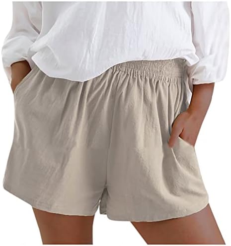 Жени шорцеви за лето плус големина случајна еластична половината лабава вклопена бохо шорцеви starвездени ленти печати за дишење панталони со џебови