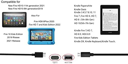 Полнач За Поттикне Оган, 6.6 Стапки USB Кабел ЗА Полнење Нов ОГАН HD Таблет И Поттикне Е-Читач