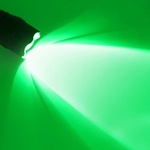 AR Среќна преку Интернет 2 пакет Зумирање на зелена светлина LED тактичка фенерче, единечен режим, прилагодлив факел за зелено светло за астрономија,