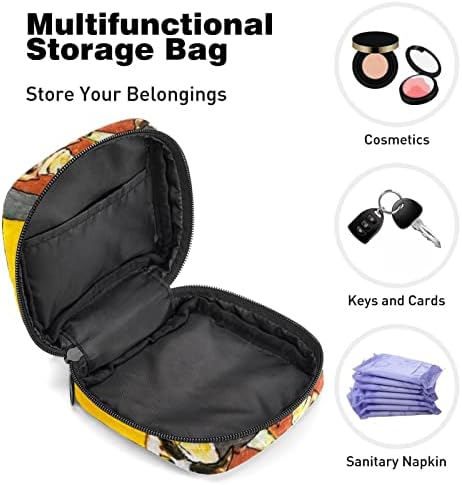 Oryuekan санитарна торба за складирање на салфетка, торбичка за менструална чаша, преносни санитарни салфетки влошки за чување торбички