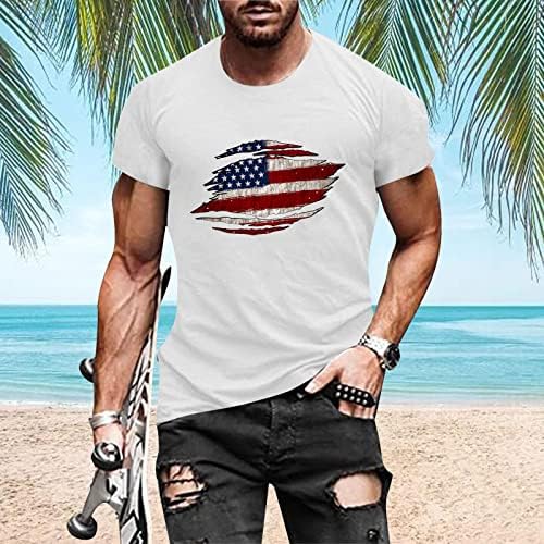 Gdjgta мажи лето секој случај на вратот, печатено кратко ракав маичка со маички мажја маички кошули