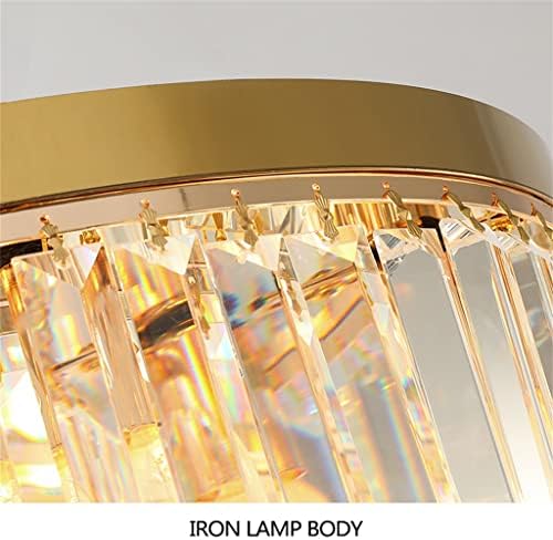 ЈИДКМ Тавански Светла Златна Кристална Лед Таванска Светилка За Спална Соба Дневна Соба Кујна Трпезарија Нордиска Светлина