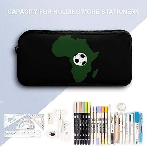 Африка фудбалски молив кутија кутија кутија за складирање на кутија за складирање на канцелариски материјал за шминка
