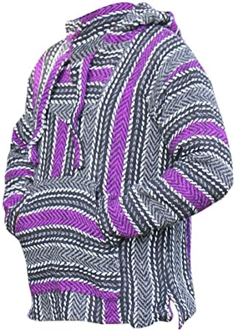 Дел Мекс Делукс Мексикански Баја Худи џокери за џемпери пуловер ergерга сурфа Пончо, килим