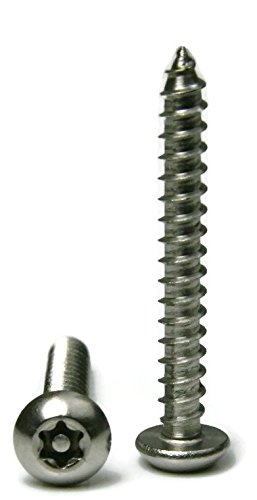 Torx W/PIN TAMPER доказ за безбедност на копчињата за лим на главата 18-8 не'рѓосувачки челик Т-27- 14 x 1-3/4-1000 парчиња парчиња