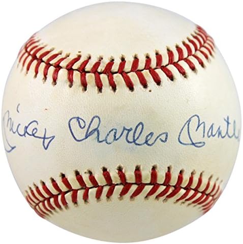 Јанкис Мики Чарлс Мантл потпиша Боби Браун Ол Бејзбол ПСА/ДНК #AE00009 - Автограмски бејзбол
