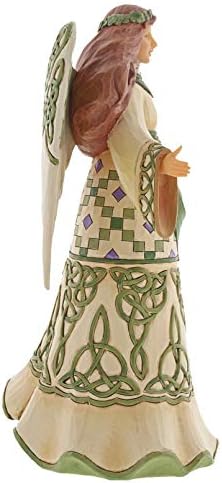 ЕНЕСКО - 6003627 Jimим Шор Хардвуд Крик Ирски ангел во фигура на келтски фустан, 9,6 инчи, повеќебојни
