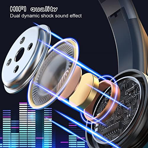 Bluetooth Слушалки, Ушни Пупки Безжични Bluetooth Слушалки, Hifi Стерео Преклопливи Лесни Слушалки За Игри Со Длабок Бас, Слушалки за Слушалки &засилувач; слушалки за во уво Со