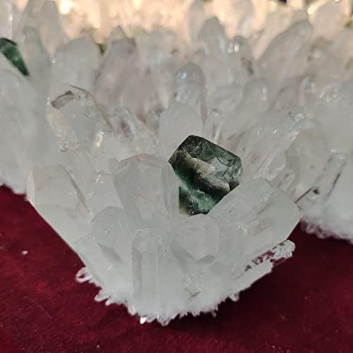 Природен кристал природен кристален кластер суров кварц бел реики лековити камења кристална точка примерок дома декорација сурови