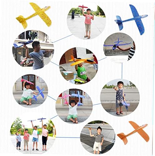 BESPORTBLE 6pcs Отворено Слободно Време Интерактивни Сензорни Играчка Рака Фрли Авион Пена Замав Авион Деца Летање Играчка Poppets За Деца Авион