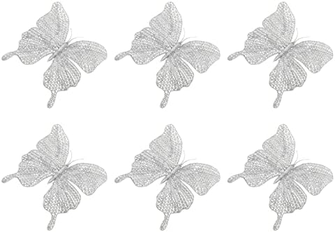 Јојофуни Елка Пеперутка Сјајот Пеперутка Декорација Елка Пеперутка 3Д Сјајот Вештачки Пеперутка Украси Орнаменти: Сјајот