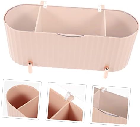 CABILOCK 4PCS контејнер за складирање Полски и подлога за накит розови капаци за козметички шминка десерт за десерт за влошки за бања -оддел