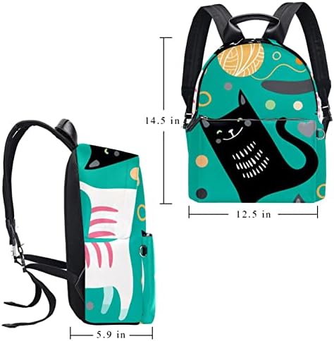 TBOUOBT кожен ранец за патување со лесен лаптоп лесен ранец за жени мажи, мандарински патка гроздобер уметност јапонски