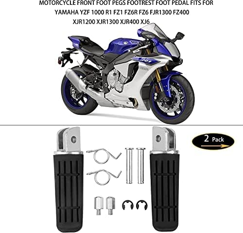 Моторцикл предниот дел од ногата потпирач за нозе се вклопува за Yamaha YZF 1000 R1 FZ1 FZ6R FZ6 FJR1300 FZ400 XJR1200 XJR1300 XJR400 XJ6