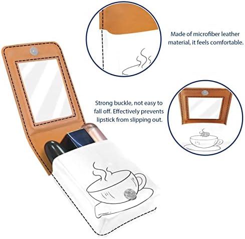 Кармин за шминка ОРИУКАН торба ЗА кармин со огледало пренослив торбичка за складирање кармин организатор за складирање на сјај За усни, Време