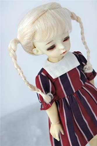 Перики за кукли JD551 Симпатична двојна плетенка Мохаир Бјд Кук