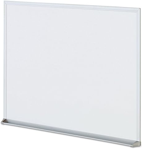Универзална 43622 табла за суво-бришење, меламин, 24 x 18, рамка со алуминиумски алуминиумски сатен