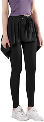 Јога панталони задникот за задникот за жени плус големина фитнес со висока половината, облечена во салата облека удобна панталони здолништа