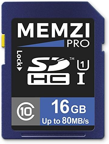 MEMZI PRO 16gb Класа 10 80MB / s Sdhc Мемориска Картичка За Canon EOS M50, EOS 2000D, EOS 4000D, EOS 200D, EOS M100, EOS 6D Марк