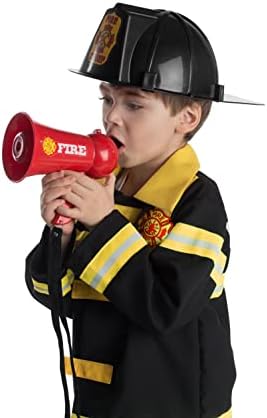Облечи-Америка Пожарникар Мегафон За Деца-Црвен Пожарникар Мегафон Булхорн Со Сирена Звук