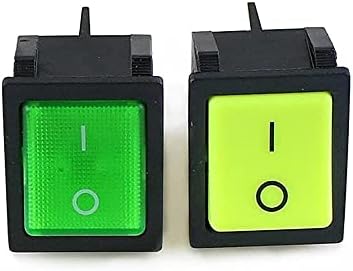 CZKE Голема струја LED светло за LED LED осветлена DPST 4pin Snap во Rocker Switch 20A/250V 25A/125V AC