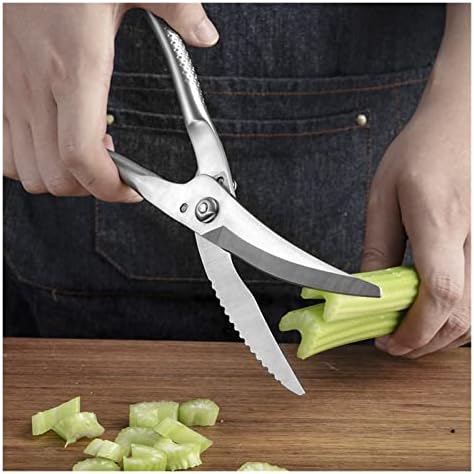 Конгеални професионални кујнски ножици Силни кујнски ножици за пилешко коски од не'рѓосувачки челик и растителни ножици