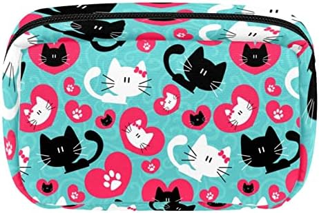 Чанта за шминка со униси, Слатка Торба За Козметика За Мачки За Мачиња Пренослива Торба За Патнички Воз Организатор На Куќишта Алатки За Додатоци