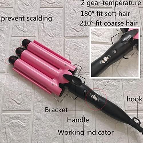 Houkai Professional Hair Curling Iron Ceramic Triple Barrel Curler Curler Irons Hair Waver Stylyling Tools styling styler wand