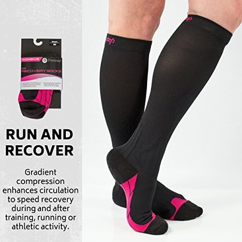 Комплет За Обновување На Женското Трчање Powerstep-Вклучува Чорапи За Обновување – Сандали За Фузија и Ултрафлекс Стапало Рокер