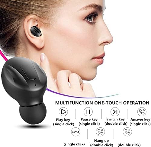 Hoseili 2023 ново изданиеслушалки за bluetooth.Bluetooth 5.0 Безжични Слушалки Во Уво Стерео Звук Микрофон Мини Безжични Слушалки