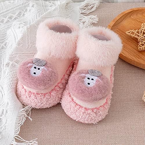 Обувки За Новороденчиња Зимски Чевли За Мали Деца Меки Долни Внатрешни Нелизгачки Топли Папучи За Бебиња