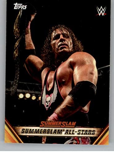 2019 Topps WWE SummerSlam Mr. SummerSlam #MSS-24 8/3/97 BRET HIT MAN HART DEF. Андертејкер за освојување на картичката за тргување со борење во шампионите