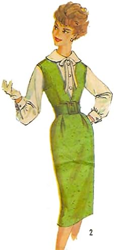 Гроздобер шема од 1950 -тите години - „Гамбит“, фустан, две здолништа и блуза - биста: 32 “
