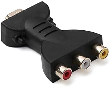 HDMI до 3 RGB/RCA компонента врска, видео аудио адаптер, конвертор на дигитален сигнал за HDTV, ДВД, проектор - Преносен професионален обработен
