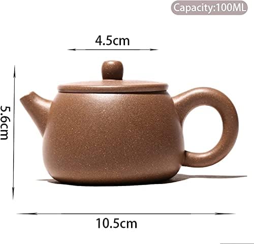 Office чајник чајник 100мл виолетова глина чајничка топка во форма на инфузер чај сад за убавина котел сурова руда рачно изработена