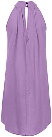 Облека за плажа на плажа Fragarn, женска мода печатена плетени половината лабава фустан без ракави